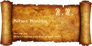 Méhes Mónika névjegykártya